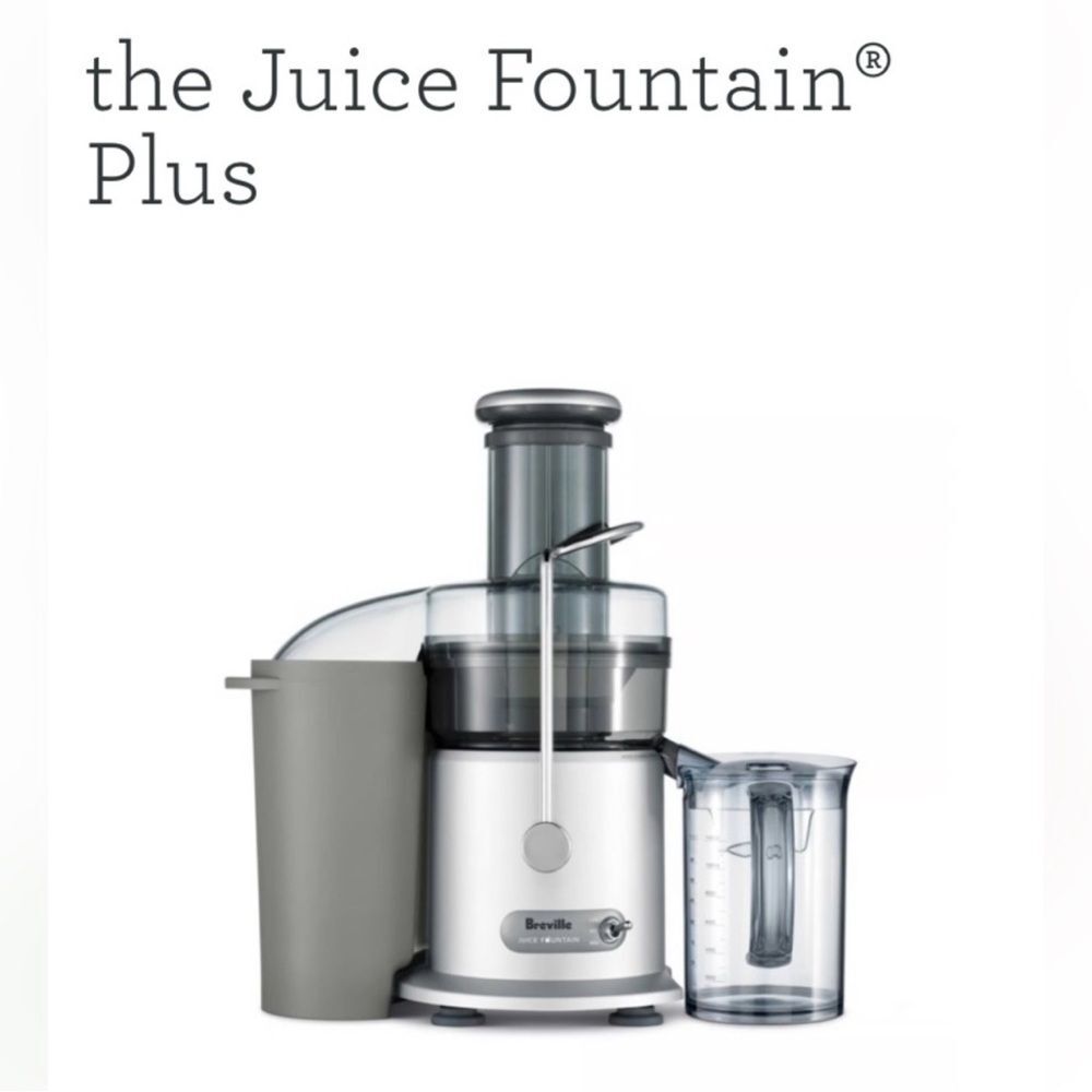 Breville Juice Fountain Plus Juicer - Gray and Silver